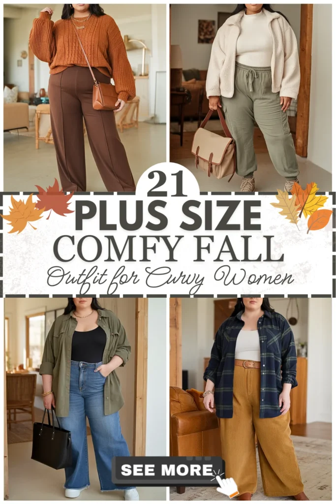 21 Plus Size Comfy Fall Outfits