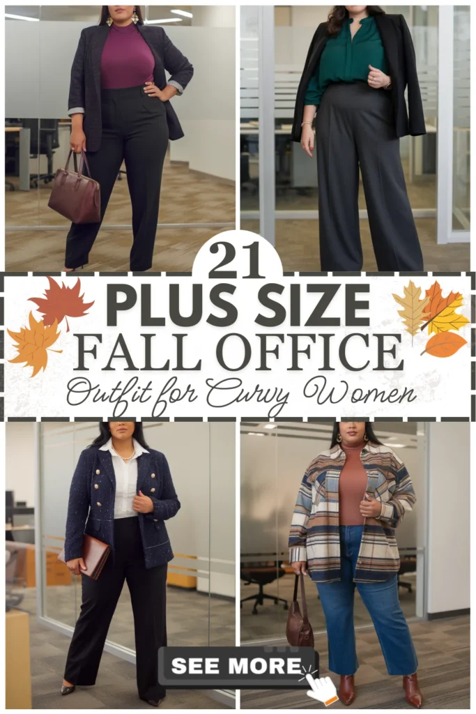 21 Plus Size Fall Office Outfits