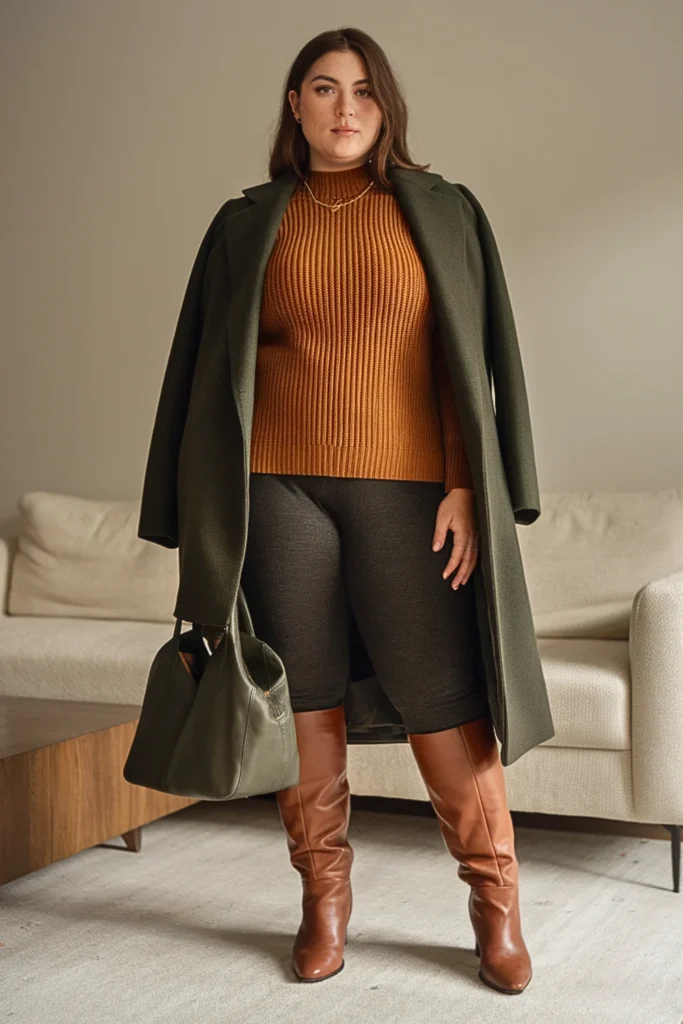 Plus Size Amber Sweater Autumn Outfit