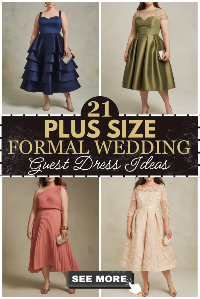Plus Size Formal Wedding Guest Dresses