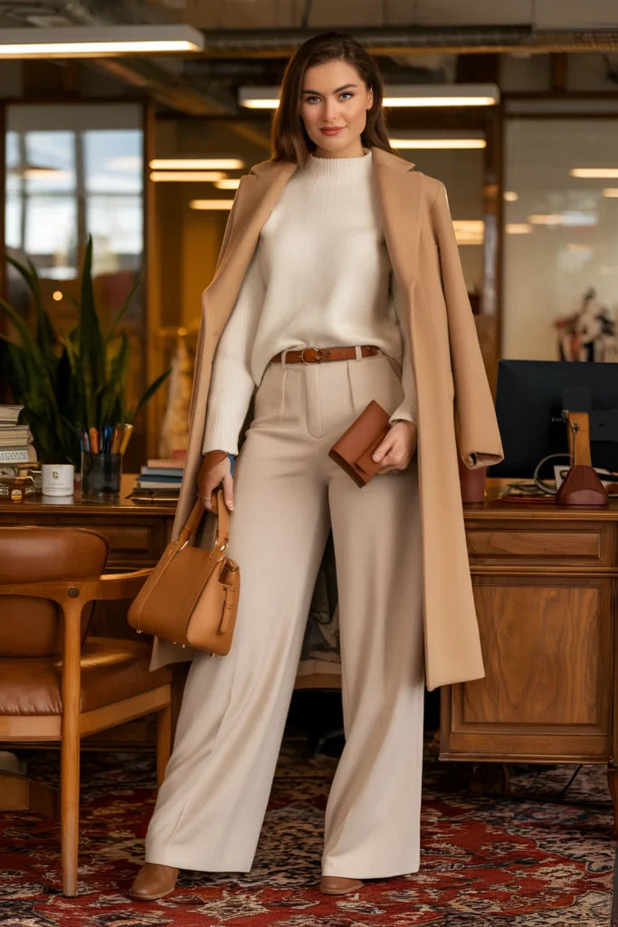 Winter Tonal Dressing Business Casual Outfit