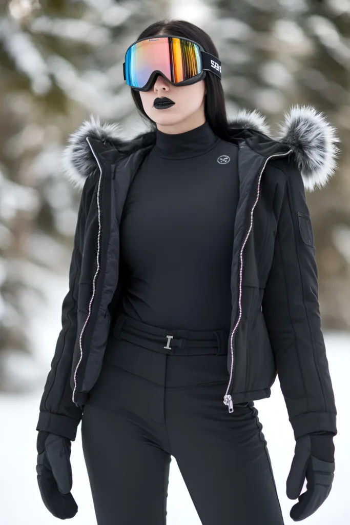 Winter Snow Bunny Goth Outfit