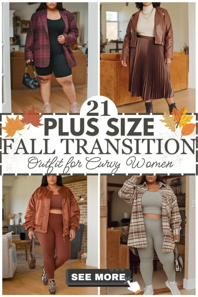 21 Plus Size Fall Transition Outfits
